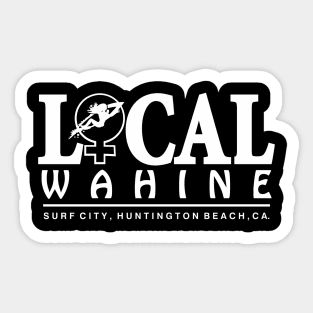 Local Wahine Surf City Sticker